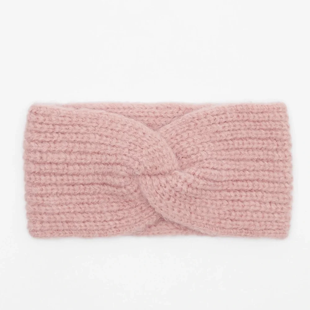 🌹NWT. Zara Creamy Pink Rib Knotted Headband.